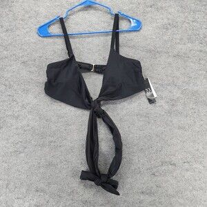 New York & Co Bikini Top Womens Medium Black Swimwear